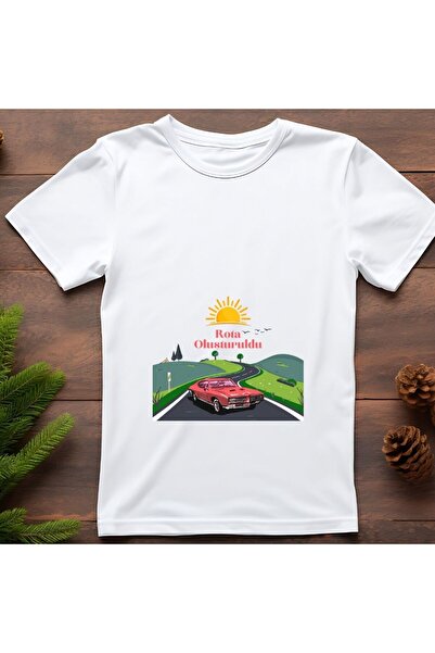 Hediye Vakti Route Created Printed T-Shirt – Fun and Humorous Design Tee Shirt