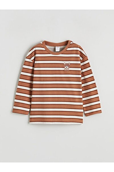 LC Waikiki Κοριτσίστικο μπλουζάκι LCW Kids Crew Neck ριγέ
