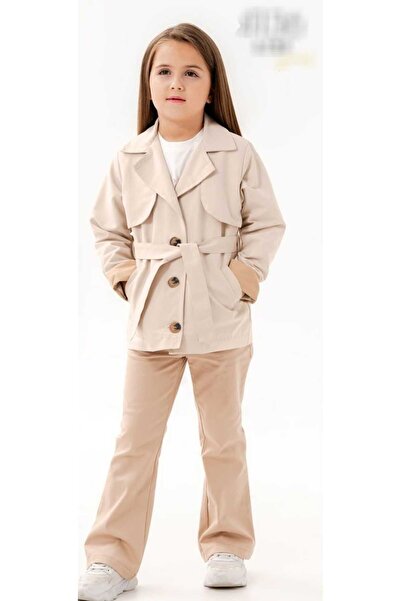 ÇOCUK GİYİM MERKEZİ Trench Coat and Pants Suit