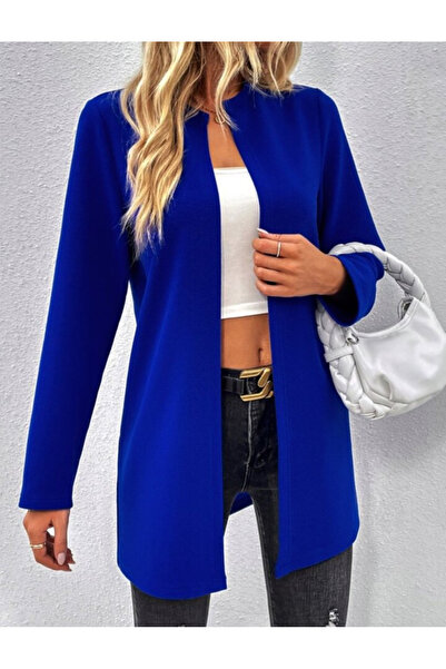 Viyamo Yeni Sezon Modal Uzun Ceket Dış Giyim Önü Açık Uzun Kollu Kadın