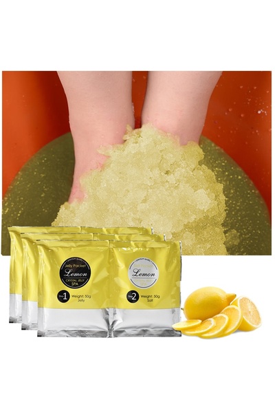 indiggo Jelly Spa Bath Salt Set with Gel Effect, Hydration and Aromatherapy, Lemon