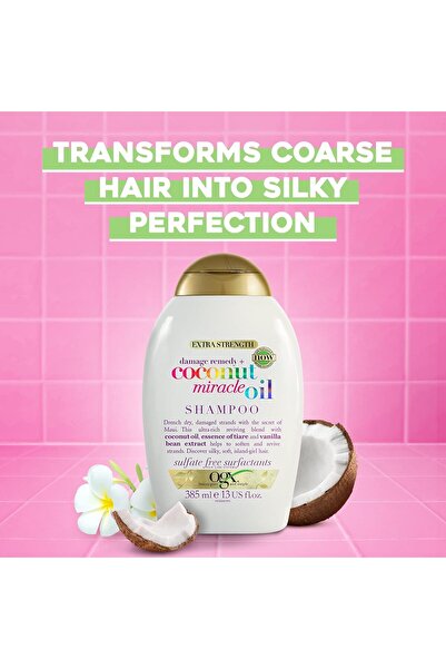 OGX Damage Remedy + Coconut Miracle Oil Conditioner, 385 ml