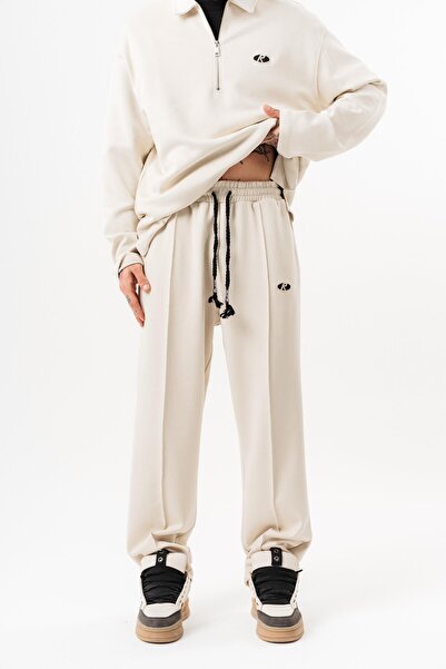 Respire Men's Modal Baggy Sweatpants Ecru