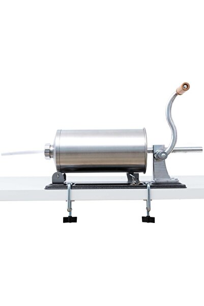 Micul Meserias Masina de Umplut Carnati, Carnatar Inox, 5Kg, Orizontal, 4 Palnii Incluse