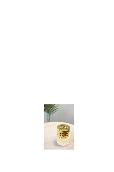 Generic White/Golden Mubkhar Ceramic Incense Burner