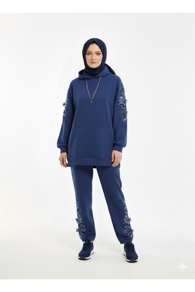 MOOR BUTİK Moor Arm and Leg Stone-Set Modal Imported Suit