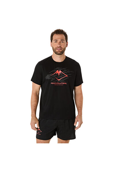 Asics FUJITRAIL LOGO SS TOP Erkek Anthracite Kısa Kollu Tshirt 2011C981-003