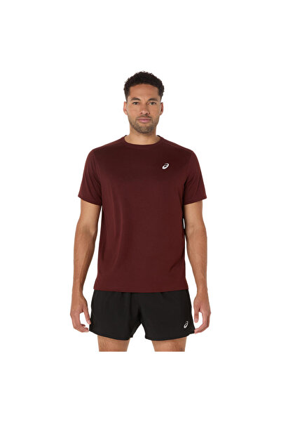 Asics 2011D221-201 CORE SS TOP Kırmızı Yuvarlak Yaka Normal Düz Erkek T-Shirt