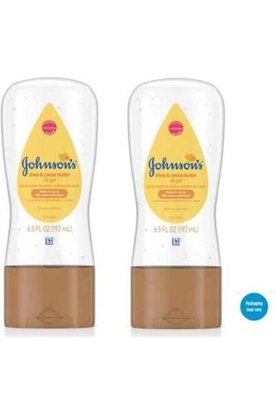 Johnson & Johnson Baby Oil Gel with Shea Cocoa Butter, 6.5 fl. oz (Pack of 2)