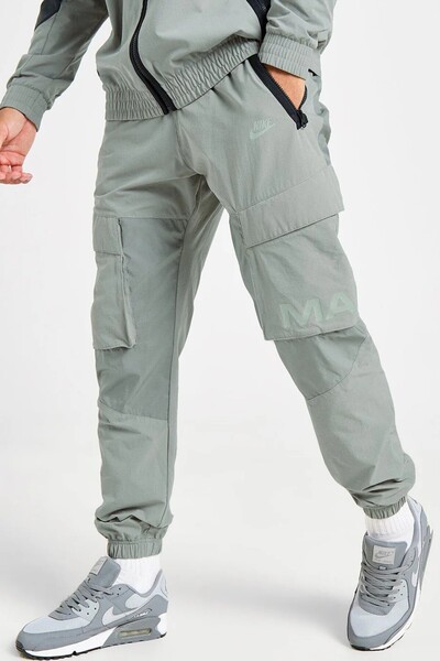 Nike Sportswear Air Max Woven Cargo Pant Men's Cargo Pocket Pack Rubber Cuffed Woven Sweatpants Khaki