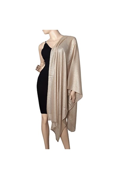 L-line fashion Șal de damă cu inserții lurex, crem-auriu