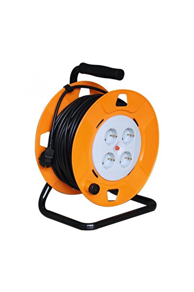 Kemot Cable reel, metal base, 25 m cable, 3x1.5 mm2