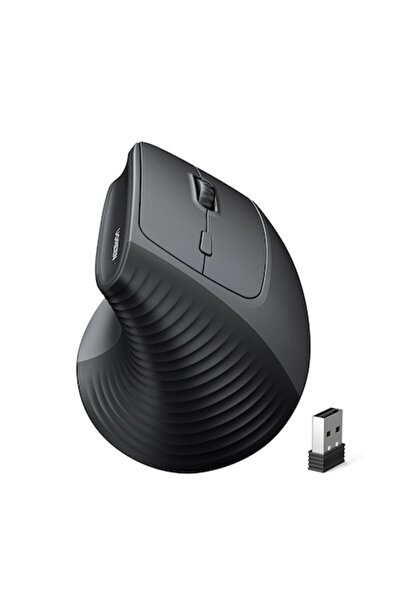 Ugreen Ergonomic Vertical Wireless Mouse, 6 Buttons, 2.4GHz, 1000/1600/2000/4000 DPI, Black