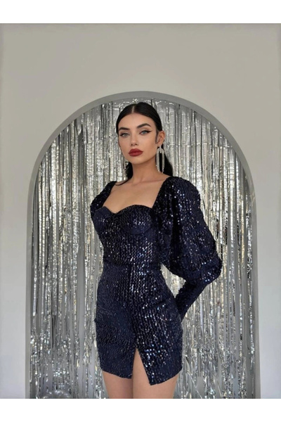 GENCULUS Nico Sequin Sequin Dress
