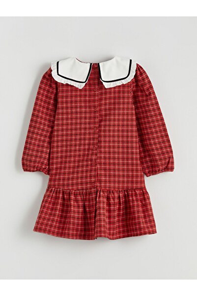 LC Waikiki Lcw Kids Bebe Collar Plaid Girl's Dress