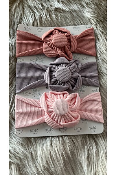 stoks toys Stoks 3-Pack Baby Girl Daisy Hair Bandanas 0-3 Years Old