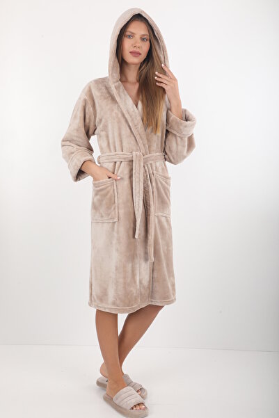 Wild Love Women's Hooded 100% Bamboo Short Dressing Gown