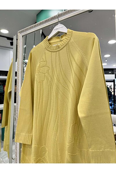 MRM MERAM BUTİK Dna Embossed Mercerized Tunic - Yellow - 2