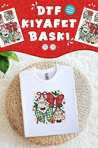 MSticker New Year's Decorations Fabric Printing Custom Design Iron-On Textile Dtf Printing Image