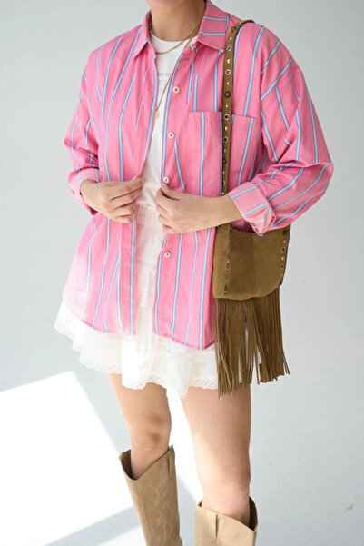 GENCULUS Pocketed Shirt Pinkblue