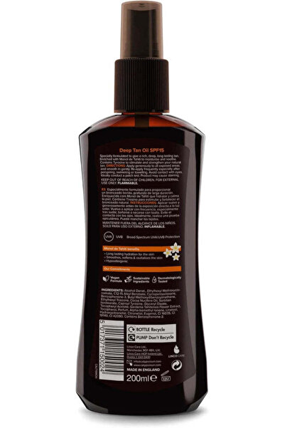 Calypso Sun Protection Deep Tanning Oil Spray 15 Medium 200ml