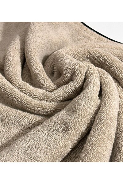 Stella Belli 100% Cotton 90 X 150 cm Bath Towel | Hotel | Soura | Edge Black Special Embroidered