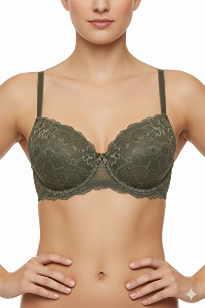 EBRULİ LİNGERİE Silikonlu Destekli Dantelli Sütyen
