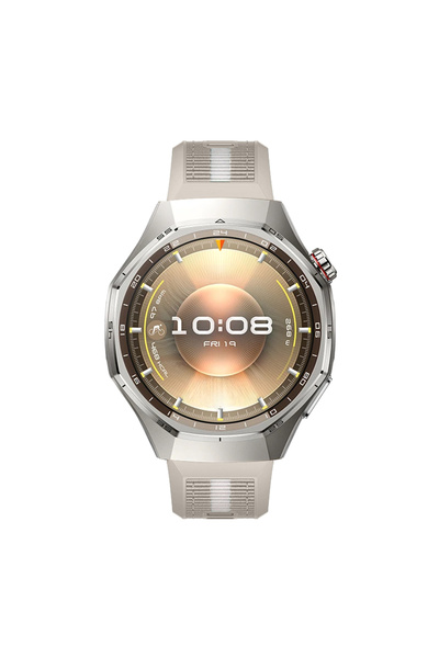 Sneezy Sportstripe Mesh Pattern Silicone Smart Watch Band with Metal Buckle Compatible with Huawei Watch Gt6 Pro 46mm