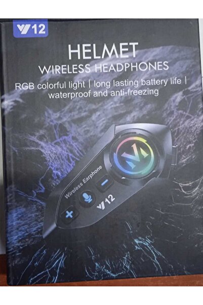 Çelik kask intercom v12 Motosiklet Kask Kulaklık Bluetooth