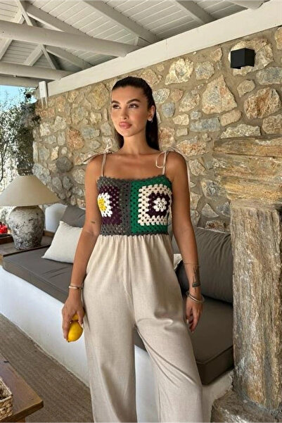 GENCULUS Jasmin Linen Jumpsuit with Drain 128008