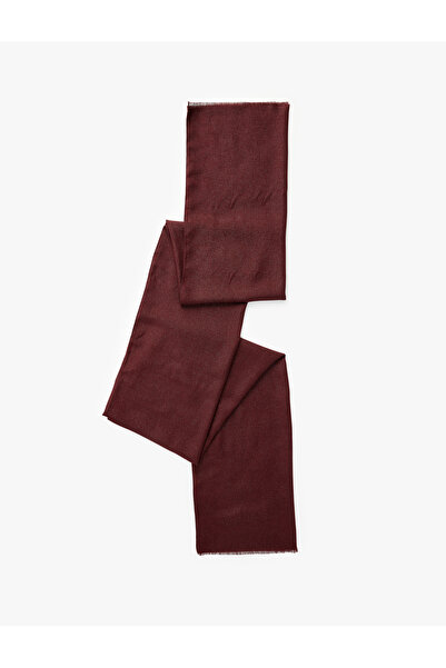 Koton Silvery Textured Thin Tassel Long Scarf