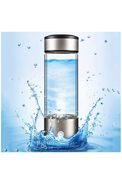 algoshop Portable hydrogen water generator bottle, refillable glass, Hydrogen concentration up 1300-1600 ppb