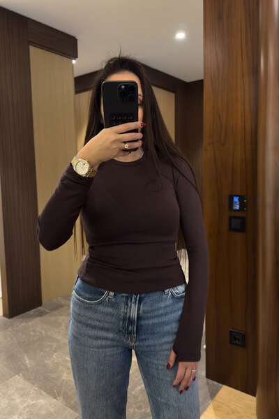 MAGARDE Μακρυμάνικο κορμάκι με δαχτυλίδια στα δάχτυλα - ΚΑΦΕ