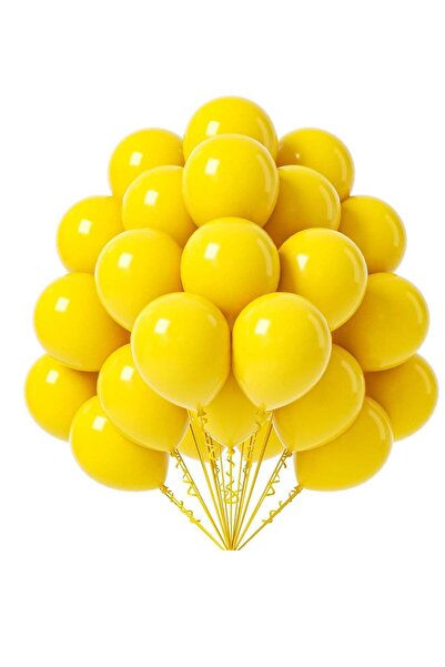 Generic 100 Pack 12 inch Round Helium Yellow Balloons for Birthday Sunflower Party Decorations