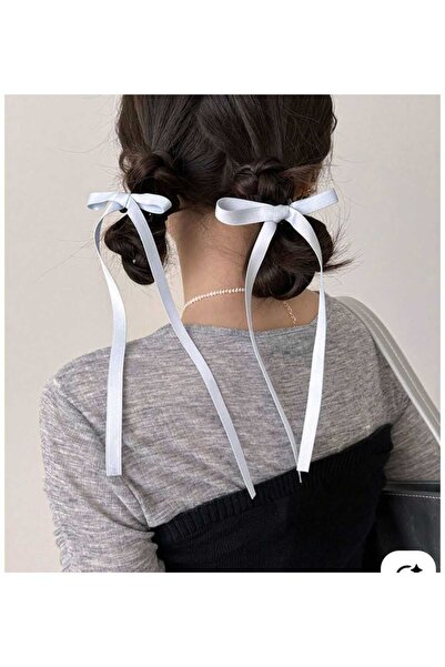 Esram Butik 2-Piece Satin Bow Hair Clip