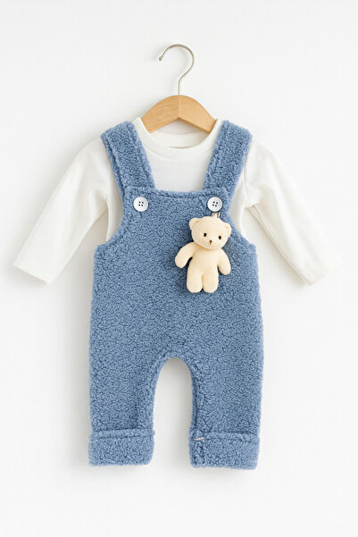 bebeksy Welsoft Salopet Baby Set 3-18 Months (with Teddy Bear Keychain Gift)