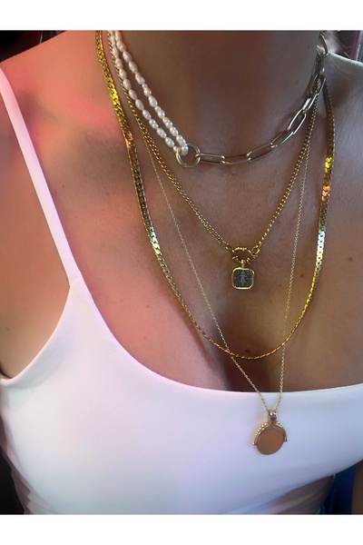 mitico jewellery Monroe İnci Gümüş Kolye