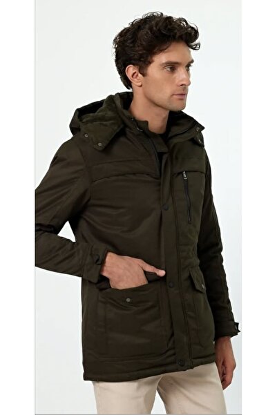 BLACKMOOD Κλασικό παλτό Parka Χακί