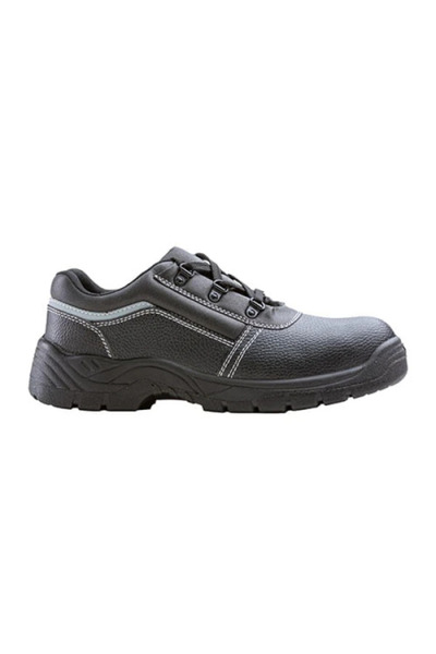Coverguard NACRITE Safety Shoes S1P SRC, Metal Toe, Black Leather, PU/PU Anti-Slip Sole