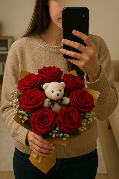 elovya SEVGİLİYE ÖZEL GÜL BUKETİ SEVGİLİLER GÜNÜ