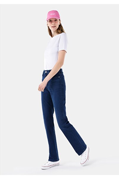 Colin's Regular Fit Mid Waist Slim Straight Leg Women's Indigo Jean Trousers