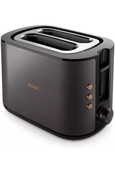 Philips Toaster 5000 Series - 950W, 2-Slice, Black/Copper (HD2650/31)