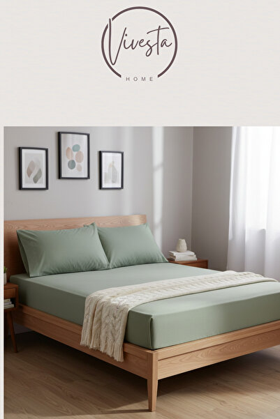 Vivesta Home Single Fitted Sheet Set 100×200 + 50×70 Pillowcase – Soft, Durable Fabric