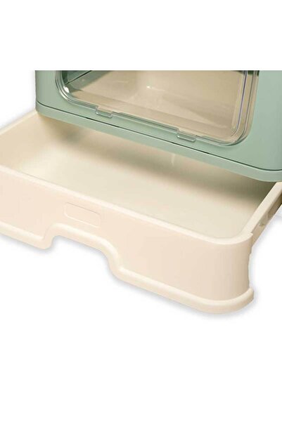 PisiMall Foldable cat litter box, Sarsaila, varnished, 50x40x39 cm