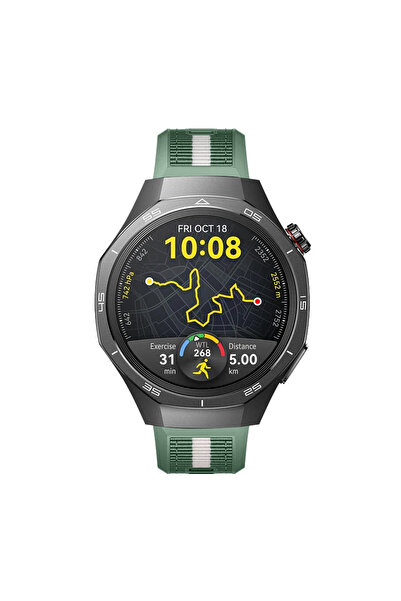 Sneezy Sportstripe Mesh Pattern Silicone Smart Watch Band with Metal Buckle Compatible with Huawei Watch Gt5 Pro 46mm