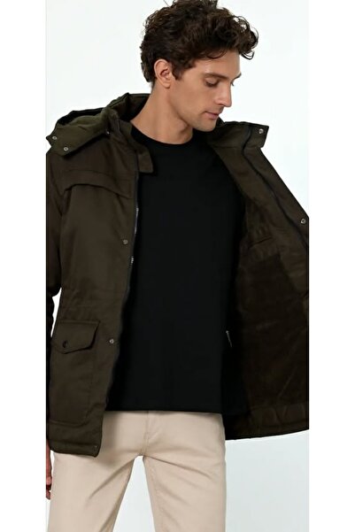 BLACKMOOD Κλασικό παλτό Parka Χακί