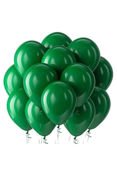 Generic 100 Pack 12-inch Round Dark Green Latex Balloons