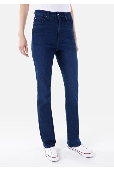 Colin's Regular Fit Mid Waist Slim Straight Leg Women's Indigo Jean Trousers