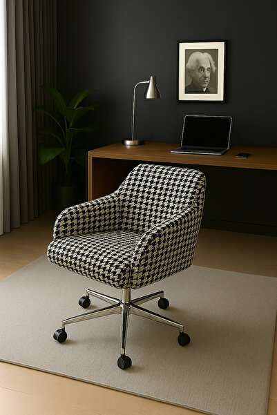 arge demo Rotary Kazayağı Döner Çalışma Koltuğu Berjer Yükseklik Ayarlı