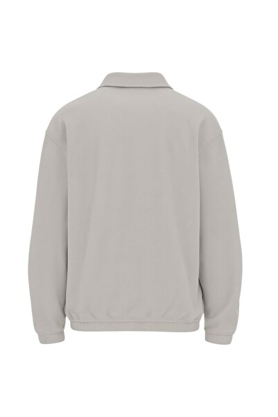 pandy Unisex Standard Fit Oversized Comfortable Cut Non-Pilling Cold Resistant Mock Neck Fleece Sweatshirt